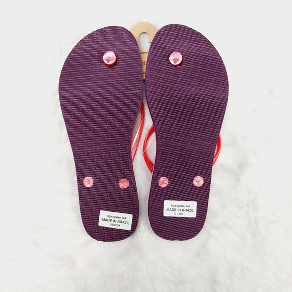 NEW Havaianas Bundle of 2 Slip On Summer Flat Flip Flop Sandals S178 - Picture 7 of 8